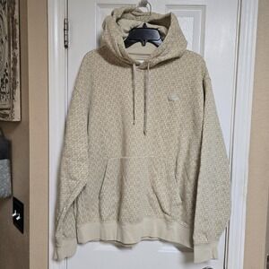 Nike Sportswear Patterned Club Fleece Pullover Men's Rattan Size XL